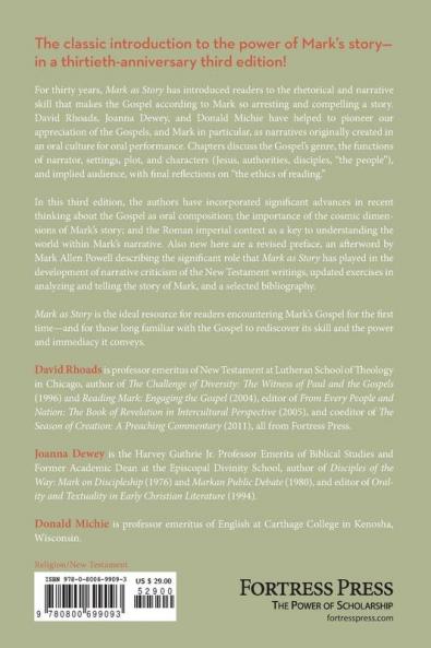 Mark as Story: An Introduction to the Narrative of a Gospel Third Edition