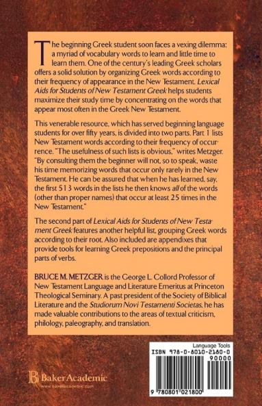 Lexical AIDS for Students of New Testament Greek