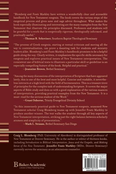A Handbook of New Testament Exegesis