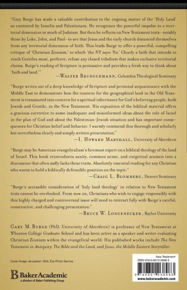 Jesus and the Land: The New Testament Challenge to "Holy Land" Theology