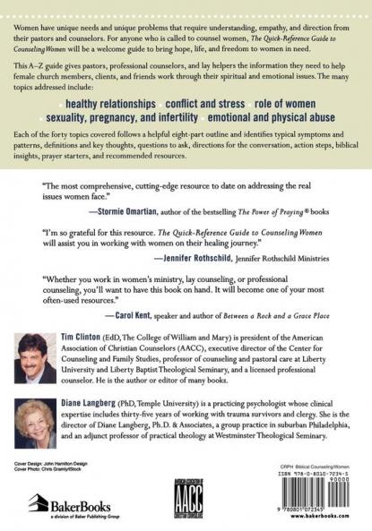 The Quick-Reference Guide to Counseling Women
