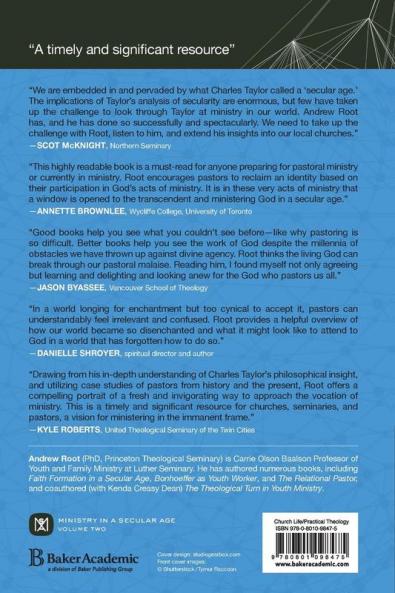 The Pastor in a Secular Age: Ministry to People Who No Longer Need a God: 2 (Ministry in a Secular Age)