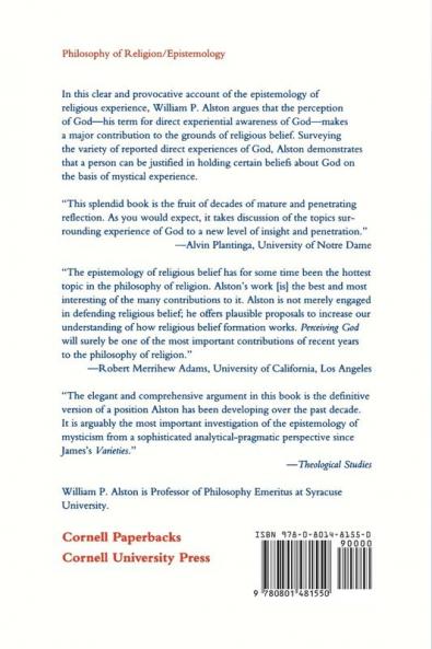 Perceiving God: The Epistemology of Religious Experience
