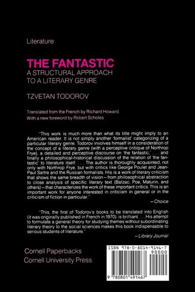 Fantastic: A Structural Approach to a Literary Genre (Cornell Paperbacks)