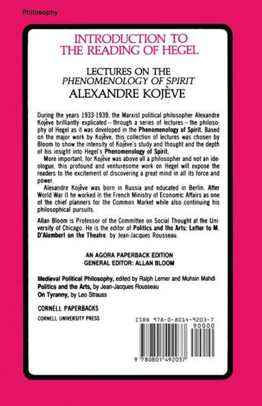 Introduction to the Reading of Hegel