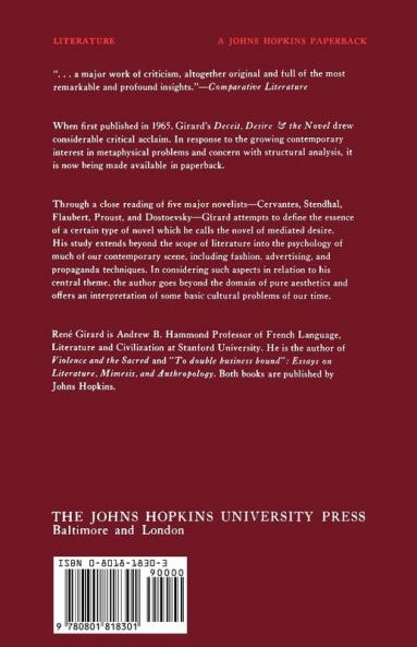 Deceit Desire and the Novel – Self and Other in Literary Structure