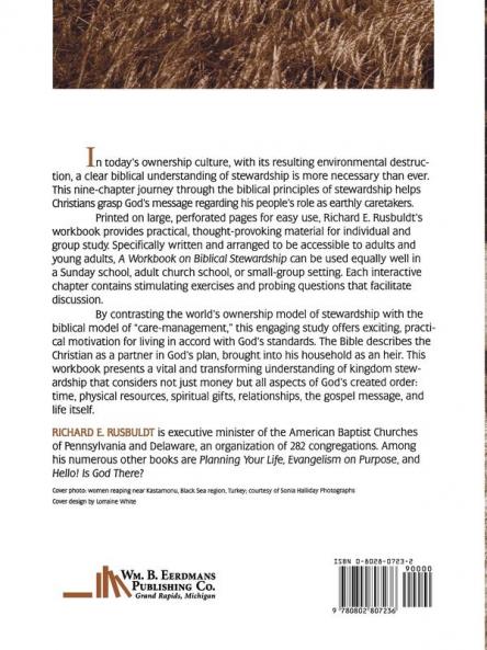 A Workbook on Biblical Stewardship