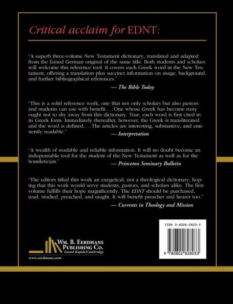 Exegetical Dictionary of the New Testament Vol. 1