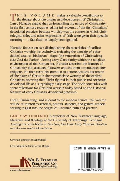 At the Origins of Christian Worship