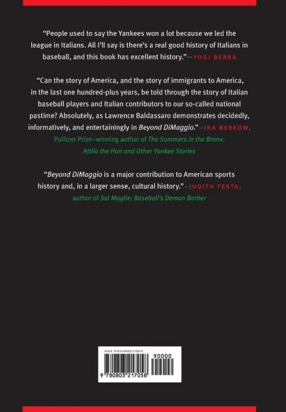 Beyond DiMaggio: Italian Americans in Baseball