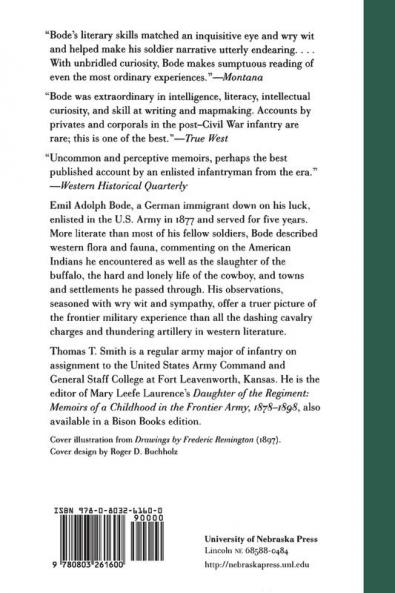 A Dose of Frontier Soldiering: The Memoirs of Corporal E. A. Bode Frontier Regular Infantry 1877-1882