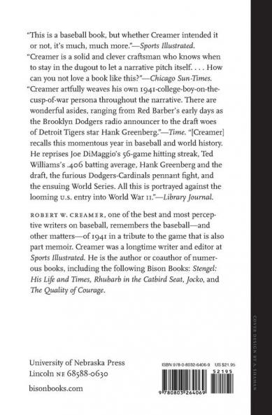 Baseball and Other Matters in 1941