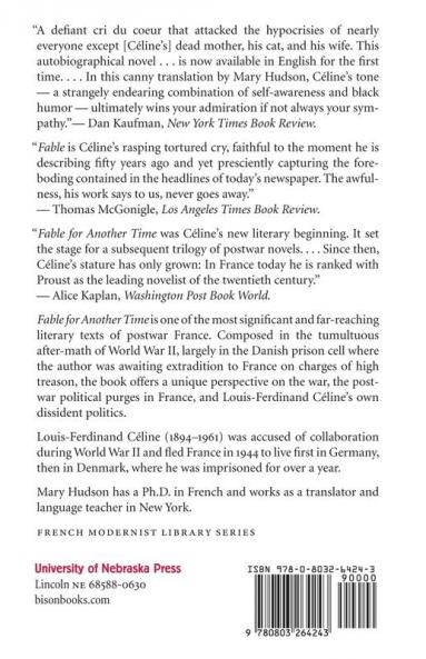 Fable for Another Time: Ferie Pour Une Autre Fois I (French Modernist Library)