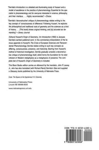 Edmund Husserl's "Origin of Geometry"