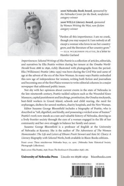 Impertinences: Selected Writings of Elia Peattie a Journalist in the Gilded Age