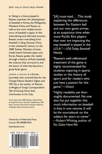 Taking in a Game: A History of Baseball in Asia (Jerry Malloy Prize)