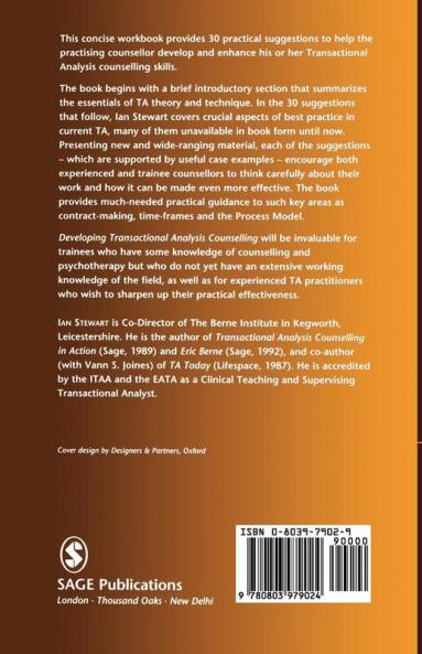 Developing Transactional Analysis Counselling