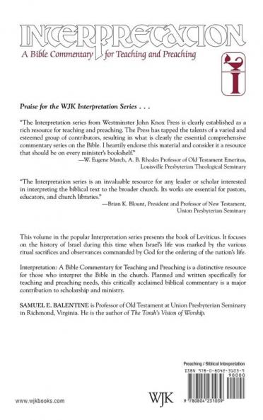 Leviticus: Interpretation (Interpretation: A Bible Commentary)