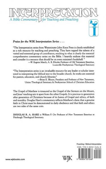 Matthew: Interpretation (Interpretation: A Bible Commentary)