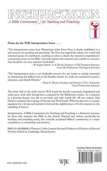 Isaiah 40-66: Interpretation (Interpretation: A Bible Commentary)