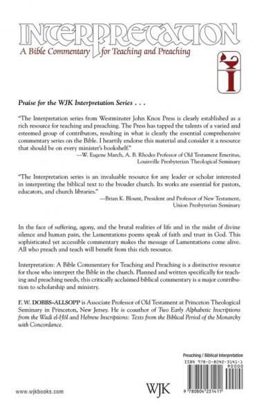 Lamentations: Interpretation (Interpretation: A Bible Commentary)