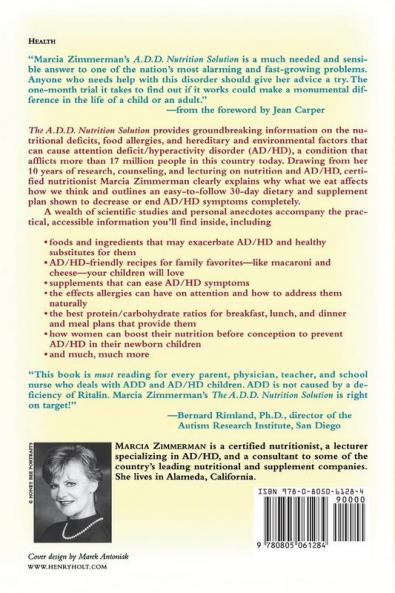 The A.D.D. Nutrition Solution