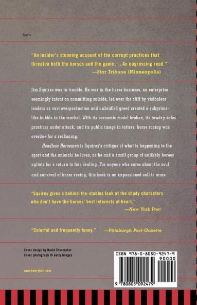 Headless Horsemen: A Tale of Chemical Colts Subprime Sales Agents and the Last Kentucky Derby on Steroids