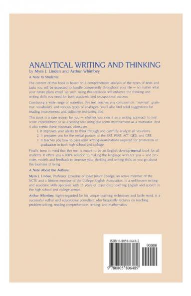 Analytical Writing and Thinking