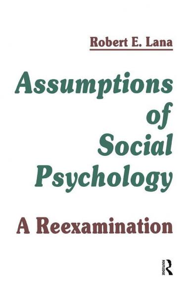 Assumptions of Social Psychology