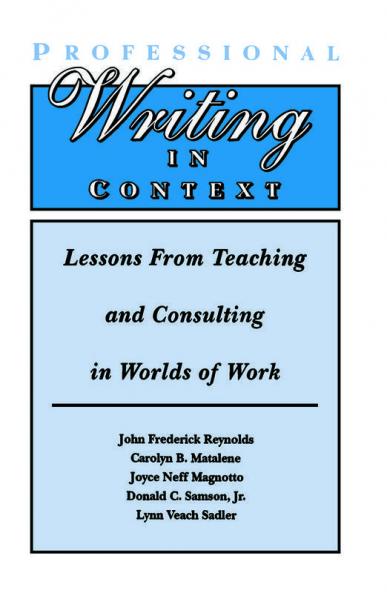 Professional Writing in Context