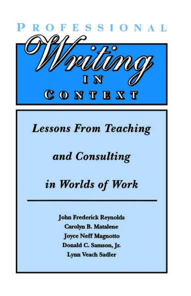Professional Writing in Context
