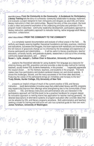 Adult ESL/Literacy From the Community to the Community