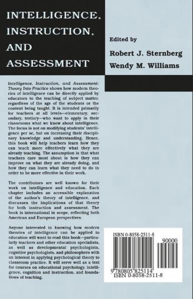 Intelligence Instruction and Assessment