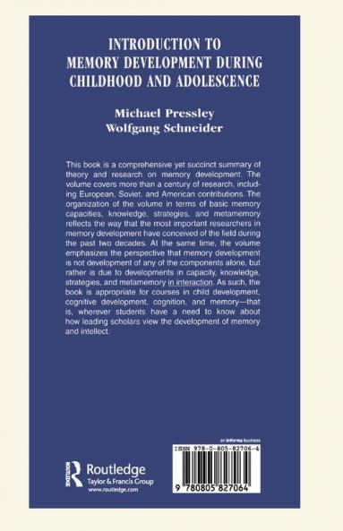 Introduction to Memory Development During Childhood and Adolescence