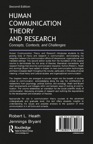 Human Communication Theory and Research