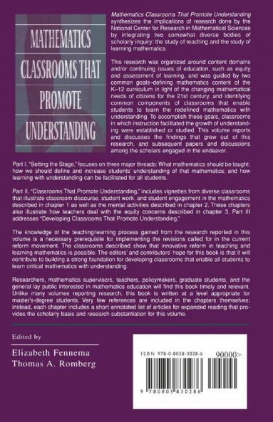 Mathematics Classrooms That Promote Understanding