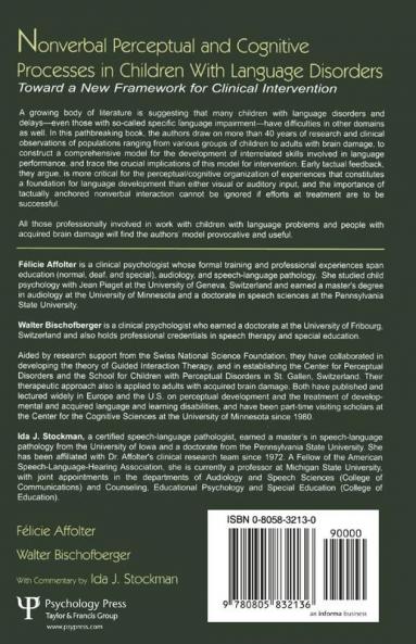 Nonverbal Perceptual and Cognitive Processes in Children With Language Disorders