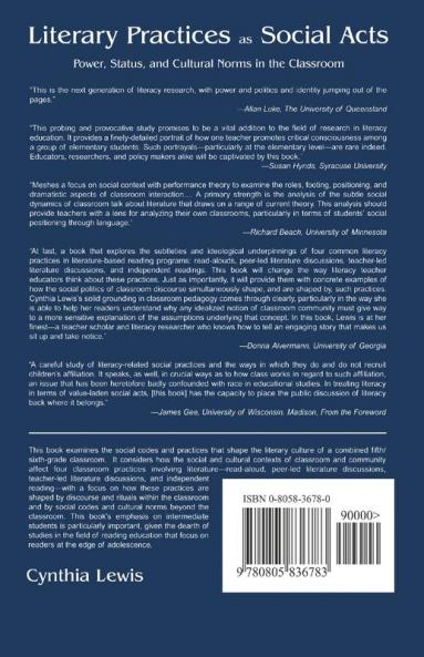 Literary Practices As Social Acts