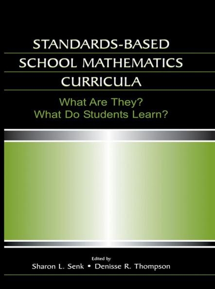 Standards-based School Mathematics Curricula
