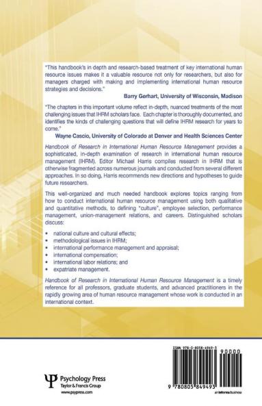 Handbook of Research in International Human Resource Management