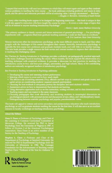 Best Practices for Teaching Introduction to Psychology