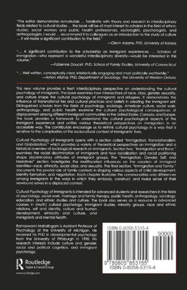 Cultural Psychology of Immigrants