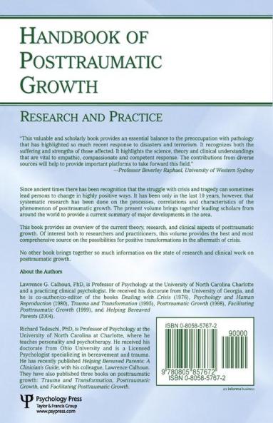 Handbook of Posttraumatic Growth