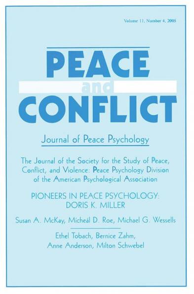 Pioneers in Peace Psychology