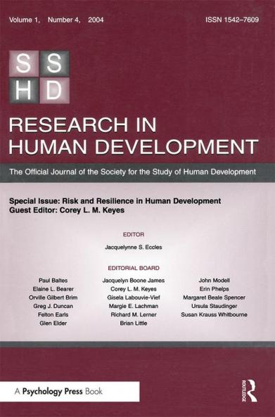 Risk and Resilience in Human Development