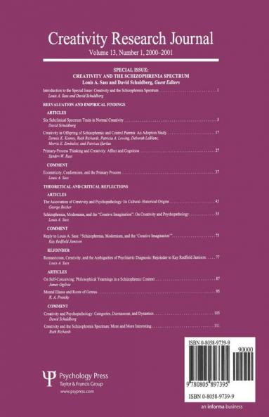 Creativity in the Schizophrenia Spectrum