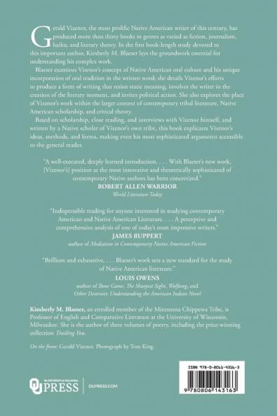 Gerald Vizenor: Writing in the Oral Tradition