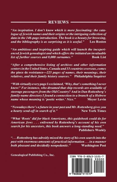 Finding Our Fathers. a Guidebook to Jewish Genealogy