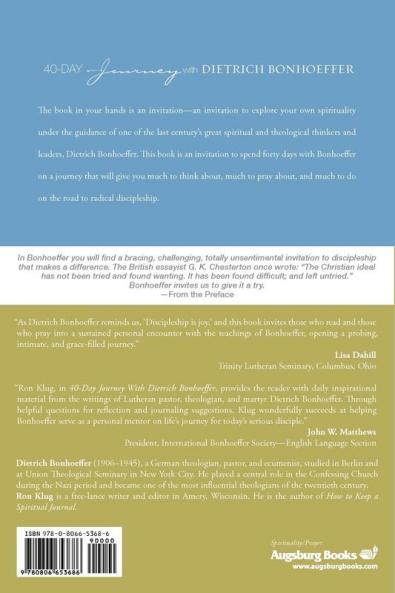 40-Day Journey with Dietrich Bonhoeffer