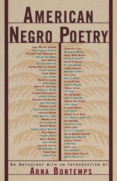 American Negro Poetry